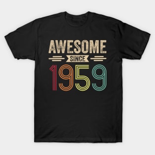 Awesome Since 1959 Retro Vintage T-Shirt